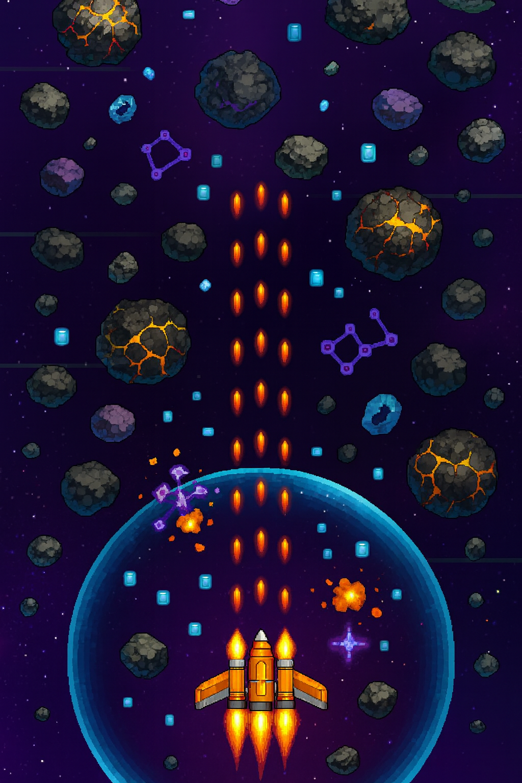 Galactic Miner Gameplay Screenshot
